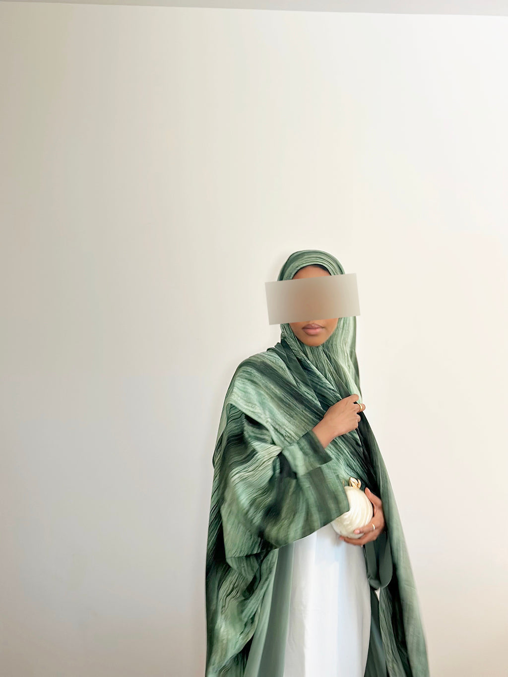 Verde Open Abaya