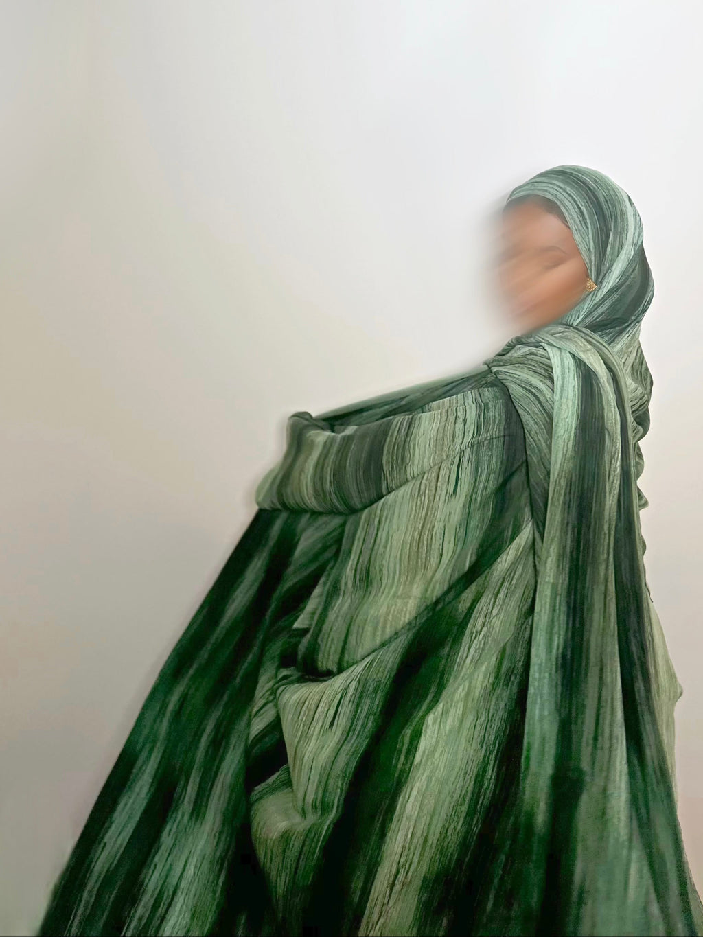 Verde Open Abaya